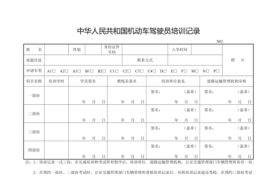 規范駕駛培訓記錄 筑牢交通安全基石——論中華人民共和國機動車駕駛員培訓記錄的重要性